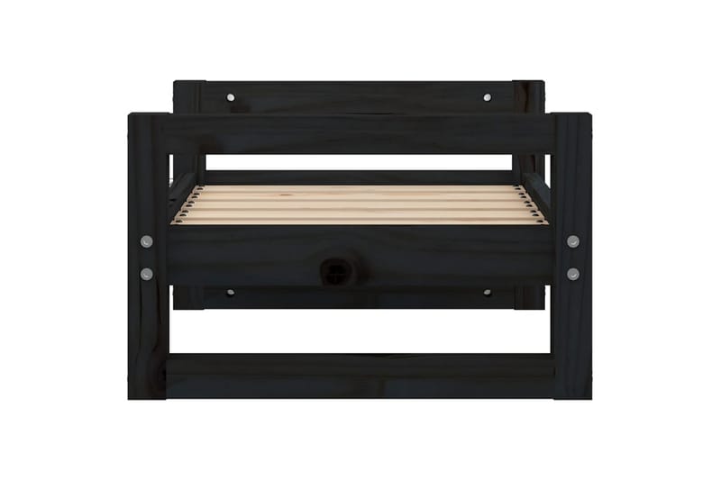 beBasic Hundeseng svart 55,5x45,5x28 cm heltre furu - Svart - Sport & fritid - Til dyrene - For hund - Hundemøbler - Hundekurv & hundeseng