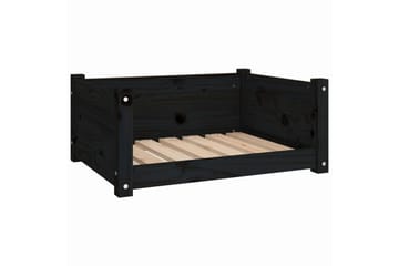 beBasic Hundeseng svart 65,5x50,5x28 cm heltre furu - Svart - Sport & fritid - Til dyrene - For hund - Hundemøbler - Hundekurv & hundeseng