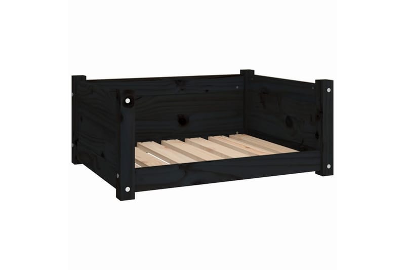 beBasic Hundeseng svart 65,5x50,5x28 cm heltre furu - Svart - Sport & fritid - Til dyrene - For hund - Hundemøbler - Hundekurv & hundeseng