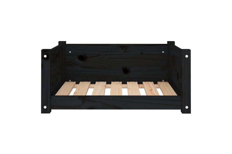 beBasic Hundeseng svart 65,5x50,5x28 cm heltre furu - Svart - Sport & fritid - Til dyrene - For hund - Hundemøbler - Hundekurv & hundeseng