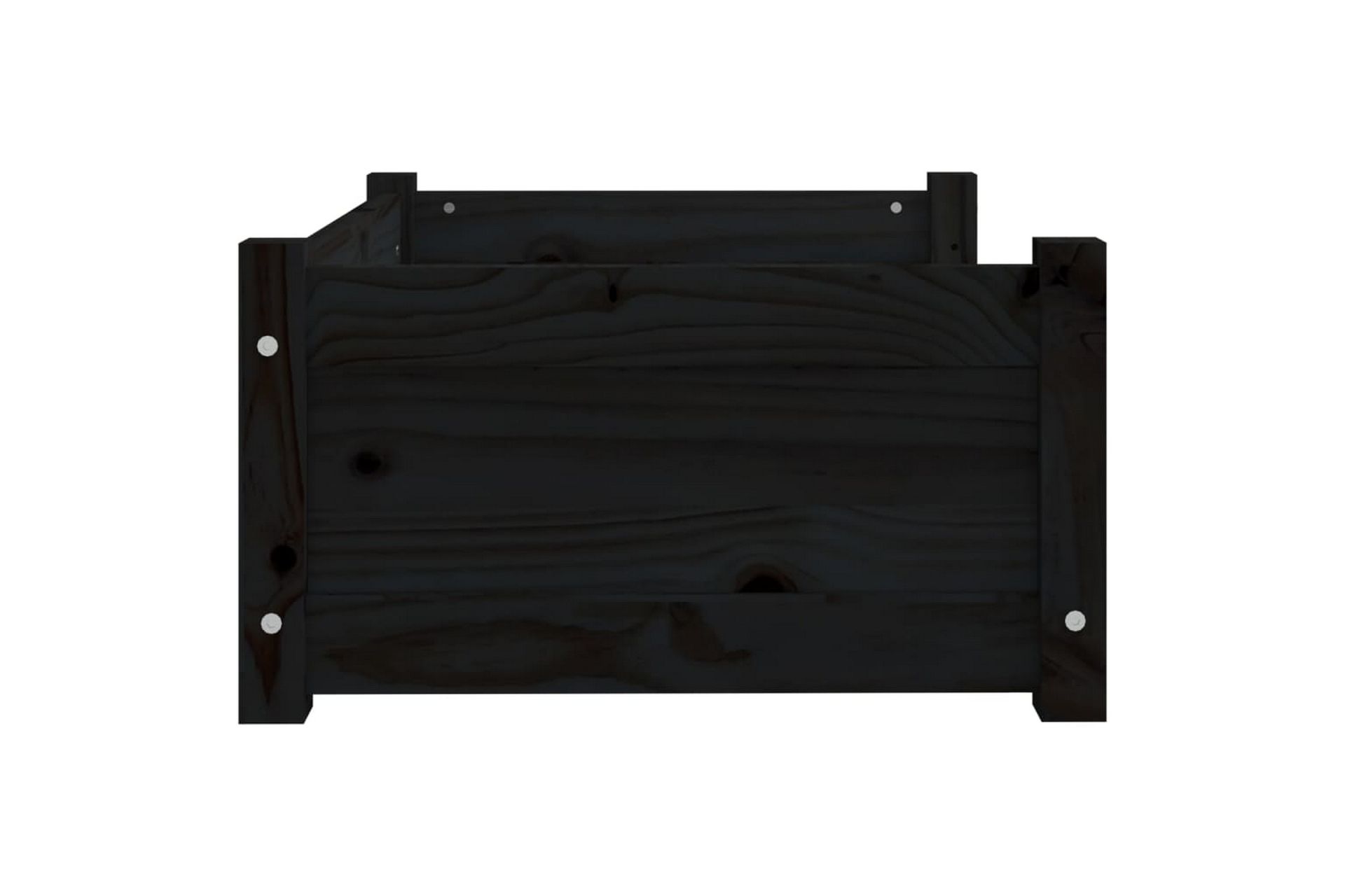 beBasic Hundeseng svart 65,5x50,5x28 cm heltre furu - Svart - Sport & fritid - Til dyrene - For hund - Hundemøbler - Hundekurv & hundeseng