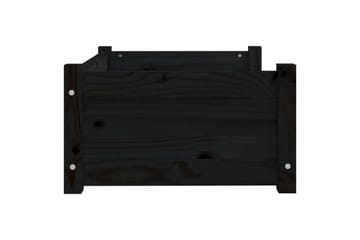 beBasic Hundeseng svart 65,5x50,5x28 cm heltre furu - Svart - Sport & fritid - Til dyrene - For hund - Hundemøbler - Hundekurv & hundeseng