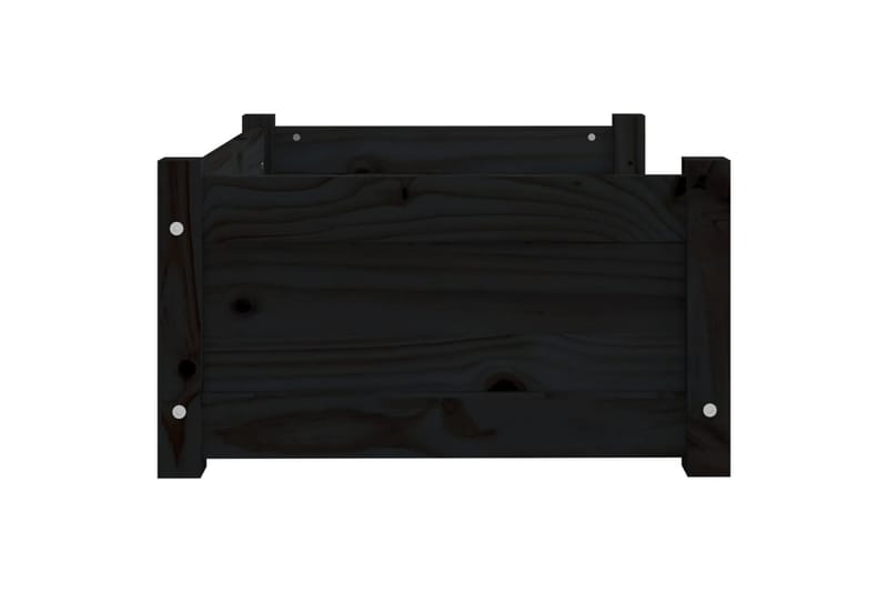 beBasic Hundeseng svart 65,5x50,5x28 cm heltre furu - Svart - Sport & fritid - Til dyrene - For hund - Hundemøbler - Hundekurv & hundeseng