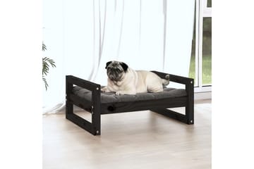 beBasic Hundeseng svart 65,5x50,5x28 cm heltre furu - Svart - Sport & fritid - Til dyrene - For hund - Hundemøbler - Hundekurv & hundeseng