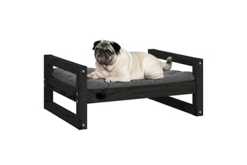 beBasic Hundeseng svart 65,5x50,5x28 cm heltre furu - Svart - Sport & fritid - Til dyrene - For hund - Hundemøbler - Hundekurv & hundeseng