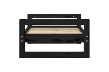 beBasic Hundeseng svart 65,5x50,5x28 cm heltre furu - Svart - Sport & fritid - Til dyrene - For hund - Hundemøbler - Hundekurv & hundeseng