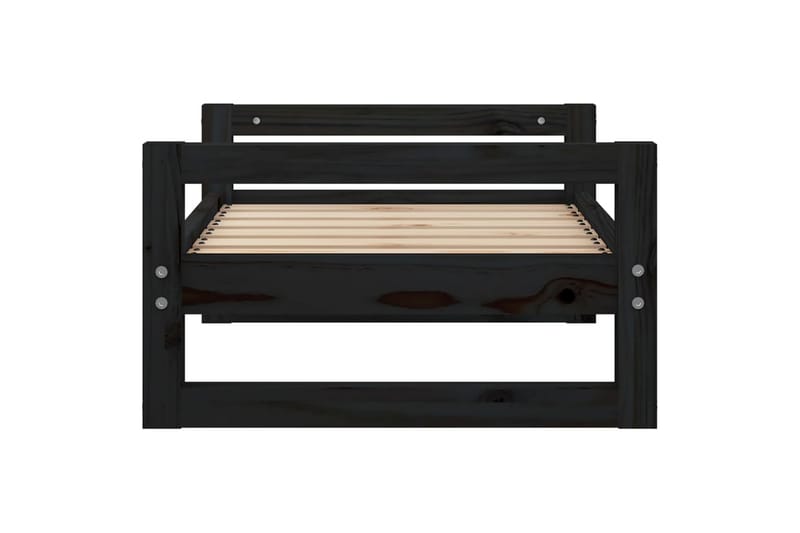 beBasic Hundeseng svart 65,5x50,5x28 cm heltre furu - Svart - Sport & fritid - Til dyrene - For hund - Hundemøbler - Hundekurv & hundeseng