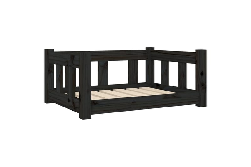 beBasic Hundeseng svart 65,5x50,5x28 cm heltre furu - Sport & fritid - Til dyrene - For hund - Hundemøbler - Hundekurv & hundeseng