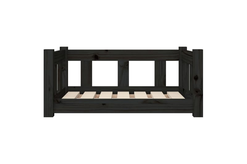 beBasic Hundeseng svart 65,5x50,5x28 cm heltre furu - Sport & fritid - Til dyrene - For hund - Hundemøbler - Hundekurv & hundeseng
