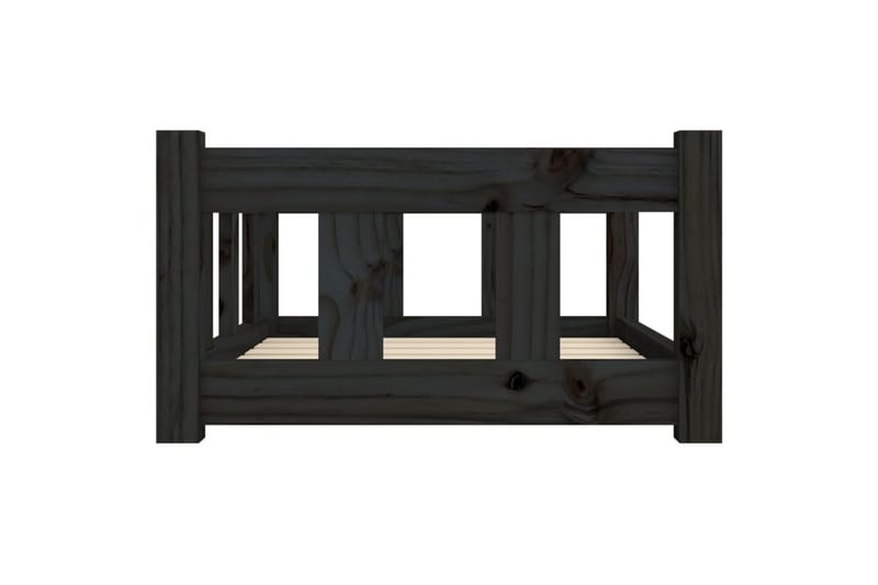beBasic Hundeseng svart 65,5x50,5x28 cm heltre furu - Sport & fritid - Til dyrene - For hund - Hundemøbler - Hundekurv & hundeseng