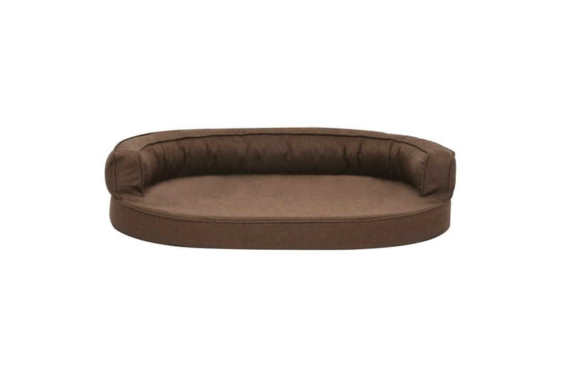 Ergonomisk hundeseng 75x53 cm linutseende brun - Brun - Sport & fritid - Til dyrene - For hund - Hundemøbler - Hundekurv & hundeseng