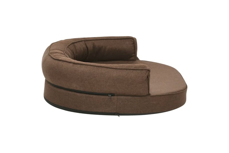 Ergonomisk hundeseng 75x53 cm linutseende brun - Brun - Sport & fritid - Til dyrene - For hund - Hundemøbler - Hundekurv & hundeseng