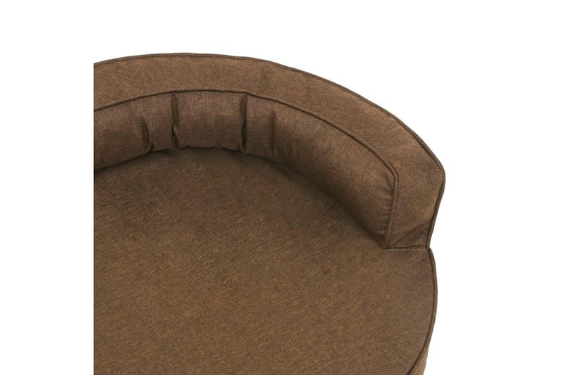 Ergonomisk hundeseng 75x53 cm linutseende brun - Brun - Sport & fritid - Til dyrene - For hund - Hundemøbler - Hundekurv & hundeseng