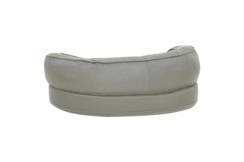 Ergonomisk hundeseng med linutseende 60x42 cm grå - Grå - Sport & fritid - Til dyrene - For hund - Hundemøbler - Hundekurv & hundeseng