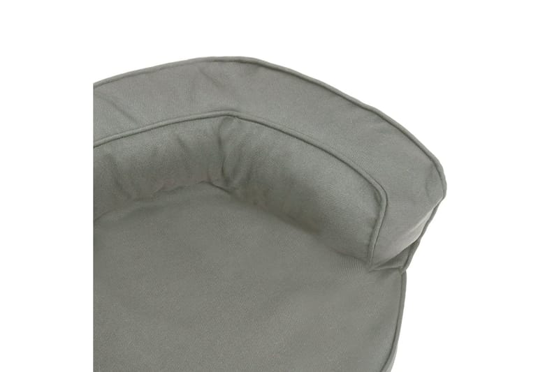 Ergonomisk hundeseng med linutseende 60x42 cm grå - Grå - Sport & fritid - Til dyrene - For hund - Hundemøbler - Hundekurv & hundeseng
