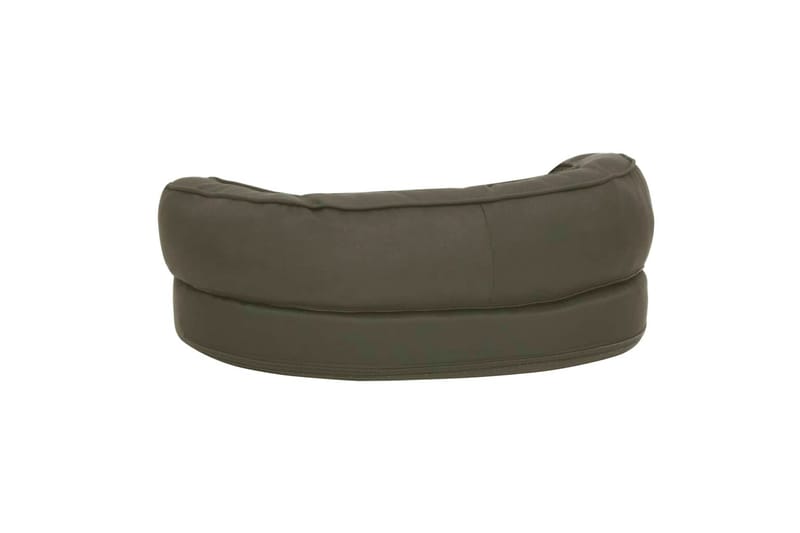 Ergonomisk hundeseng med linutseende 60x42 cm mørkegrå - Grå - Sport & fritid - Til dyrene - For hund - Hundemøbler - Hundekurv & hundeseng