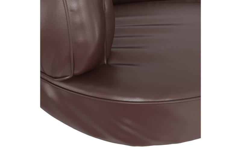 Ergonomisk hundeseng skum brun 88x65 cm kunstskinn - Brun - Sport & fritid - Til dyrene - For hund - Hundemøbler