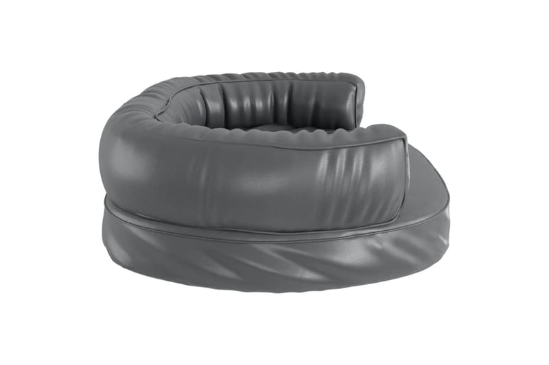 Ergonomisk hundeseng skum grå 75x53 cm kunstig skinn - Grå - Sport & fritid - Til dyrene - For hund - Hundemøbler
