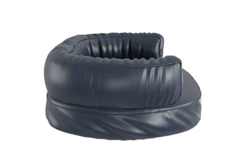 Ergonomisk hundeseng skum mørkeblå 60x42 cm kunstig skinn - Blå - Sport & fritid - Til dyrene - For hund - Hundemøbler