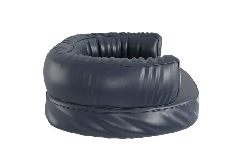 Ergonomisk hundeseng skum mørkeblå 60x42 cm kunstig skinn - Blå - Sport & fritid - Til dyrene - For hund - Hundemøbler