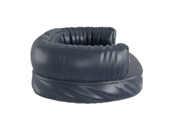 Ergonomisk hundeseng skum mørkeblå 75x53 cm kunstig skinn - Blå - Sport & fritid - Til dyrene - For hund - Hundemøbler