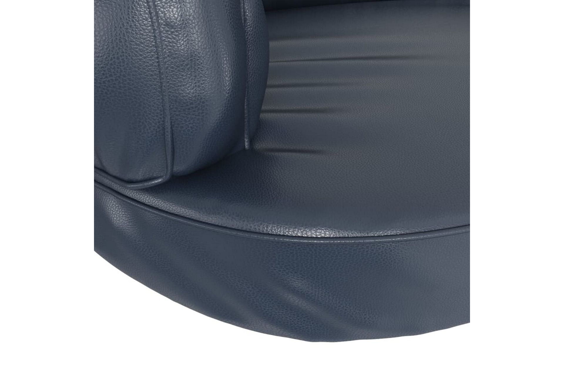 Ergonomisk hundeseng skum mørkeblå 88x65 cm kunstig skinn - Blå - Sport & fritid - Til dyrene - For hund - Hundemøbler