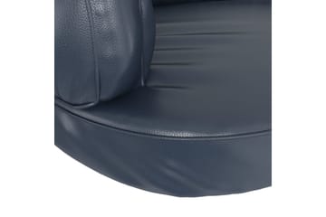 Ergonomisk hundeseng skum mørkeblå 88x65 cm kunstig skinn - Blå - Sport & fritid - Til dyrene - For hund - Hundemøbler