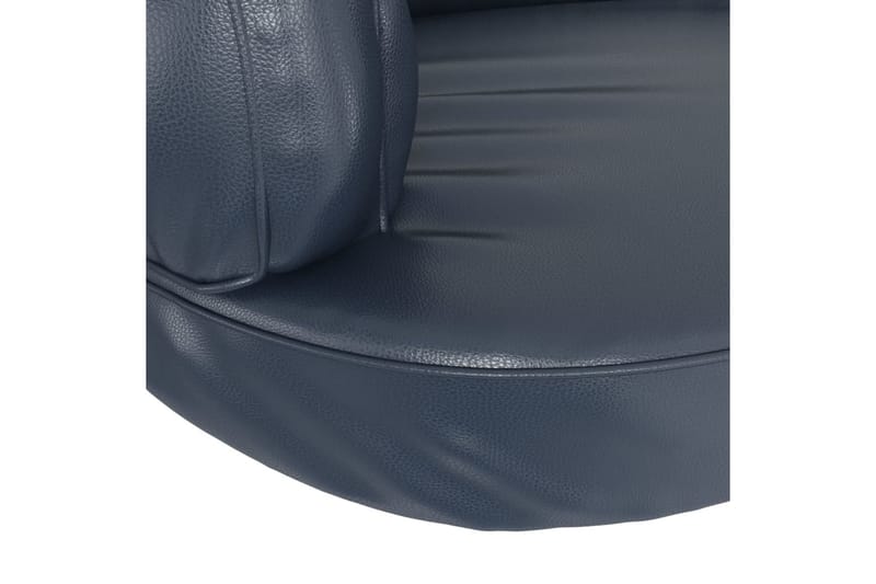 Ergonomisk hundeseng skum mørkeblå 88x65 cm kunstig skinn - Blå - Sport & fritid - Til dyrene - For hund - Hundemøbler