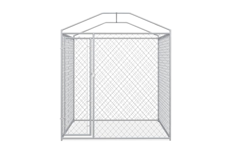 Hundegård med baldakintak 193x193x225 cm - Sport & fritid - Til dyrene - For hund - Hundemøbler