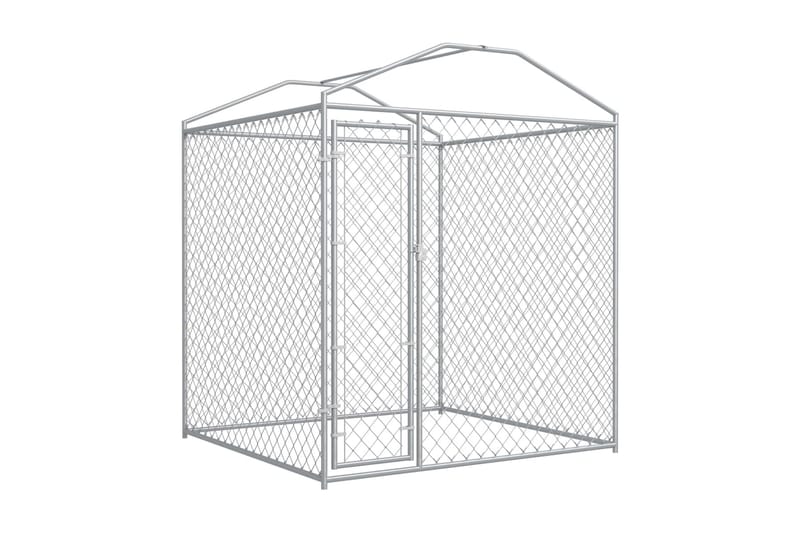 Hundegård med baldakintak 193x193x225 cm - Sport & fritid - Til dyrene - For hund - Hundemøbler