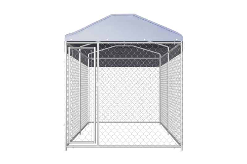 Hundegård med baldakintak 382x192x225 cm - Sport & fritid - Til dyrene - For hund - Hundemøbler