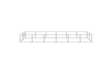 Hundegård sølv 12 m² stål - Silver - Sport & fritid - Til dyrene - For hund - Hundemøbler