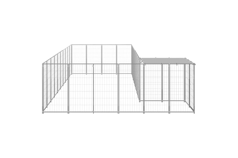 Hundegård sølv 13,31 m² stål - Silver - Sport & fritid - Til dyrene - For hund - Hundemøbler