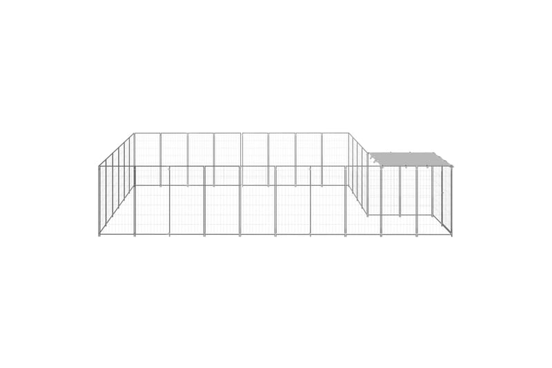 Hundegård sølv 15,73 m² stål - Silver - Sport & fritid - Til dyrene - For hund - Hundemøbler