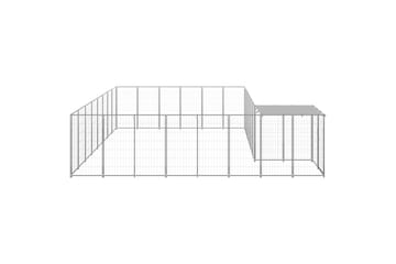 Hundegård sølv 15,73 m² stål - Silver - Sport & fritid - Til dyrene - For hund - Hundemøbler