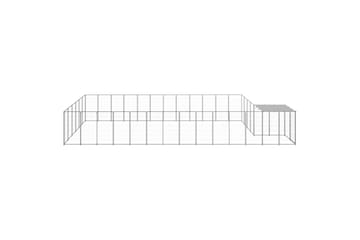Hundegård sølv 22,99 m² stål - Silver - Sport & fritid - Til dyrene - For hund - Hundemøbler