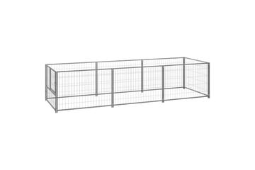Hundegård sølv 3 m² stål - Silver - Sport & fritid - Til dyrene - For hund - Hundemøbler