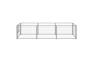 Hundegård sølv 3 m² stål - Silver - Sport & fritid - Til dyrene - For hund - Hundemøbler