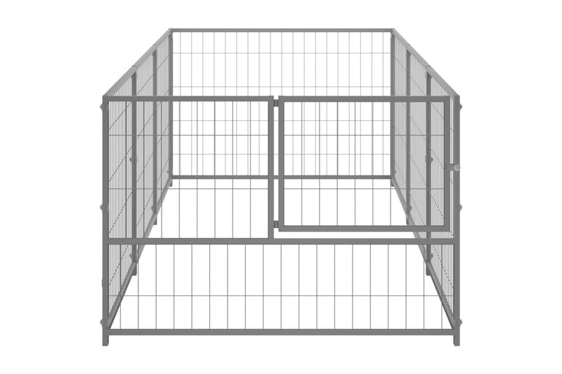 Hundegård sølv 3 m² stål - Silver - Sport & fritid - Til dyrene - For hund - Hundemøbler