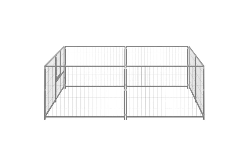 Hundegård sølv 4 m² stål - Silver - Sport & fritid - Til dyrene - For hund - Hundemøbler