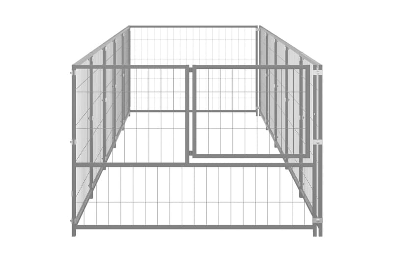 Hundegård sølv 5 m² stål - Silver - Sport & fritid - Til dyrene - For hund - Hundemøbler