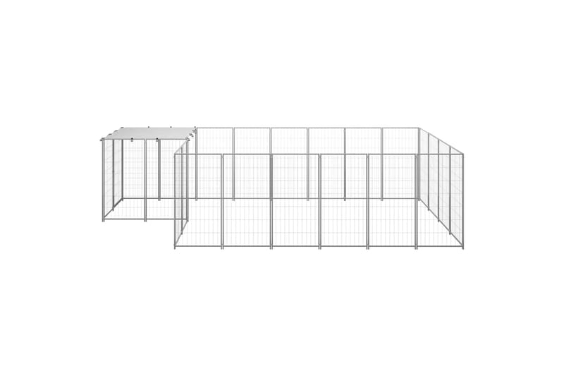 Hundegård sølv 8,47 m² stål - Silver - Sport & fritid - Til dyrene - For hund - Hundemøbler