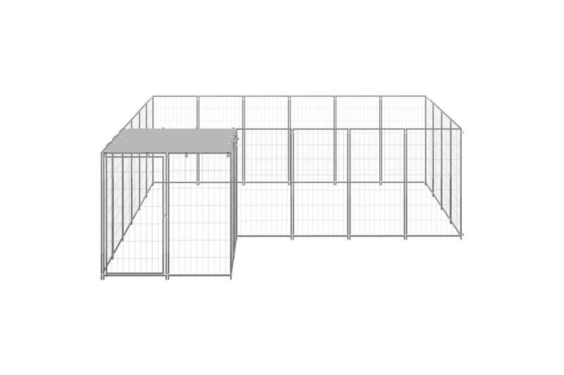 Hundegård sølv 8,47 m² stål - Silver - Sport & fritid - Til dyrene - For hund - Hundemøbler