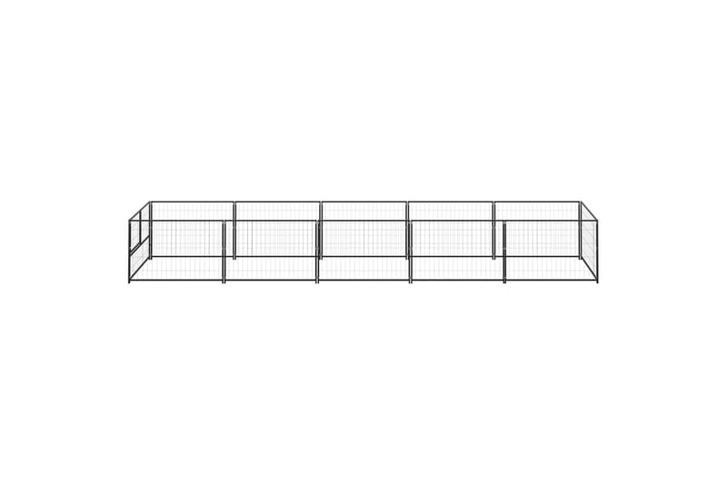 Hundegård svart 5 m² stål - Svart - Sport & fritid - Til dyrene - For hund - Hundemøbler