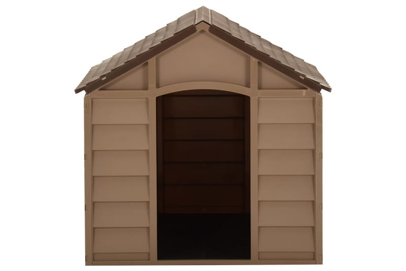 Hundehus brun 71x71,5x68 cm PP - Brun - Sport & fritid - Til dyrene - For hund - Hundemøbler