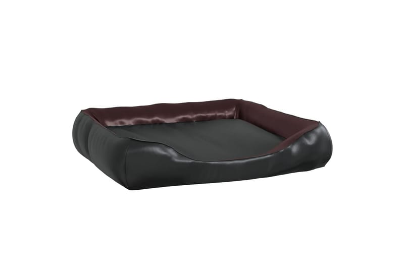 Hundeseng svart og brun 80x68x23 cm kunstskinn - Svart - Sport & fritid - Til dyrene - For hund - Hundemøbler