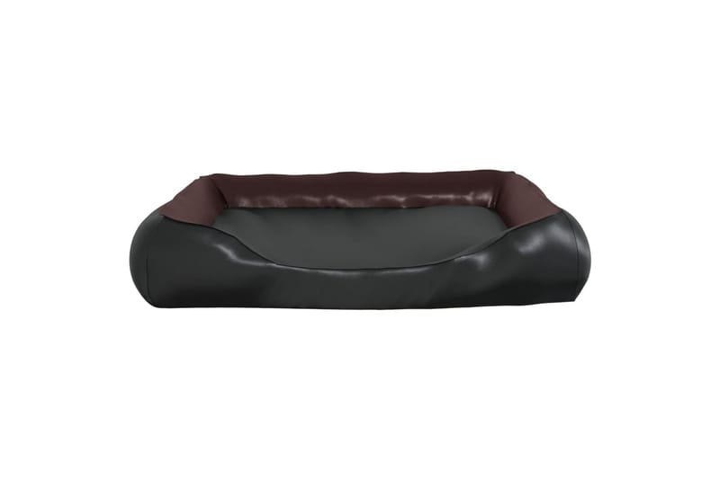 Hundeseng svart og brun 80x68x23 cm kunstskinn - Svart - Sport & fritid - Til dyrene - For hund - Hundemøbler