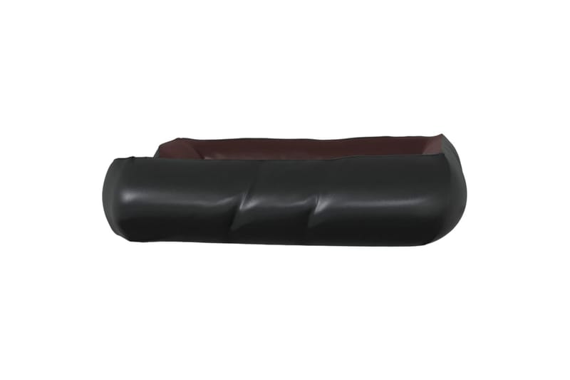 Hundeseng svart og brun 80x68x23 cm kunstskinn - Svart - Sport & fritid - Til dyrene - For hund - Hundemøbler