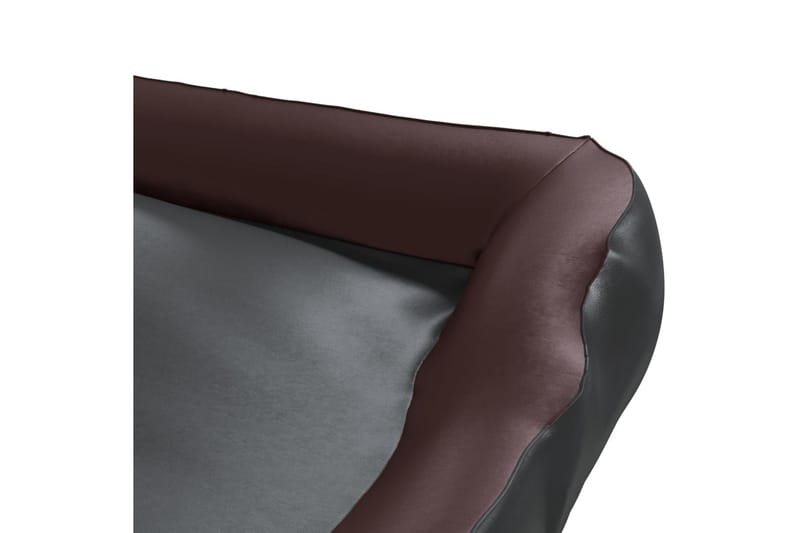 Hundeseng svart og brun 80x68x23 cm kunstskinn - Svart - Sport & fritid - Til dyrene - For hund - Hundemøbler