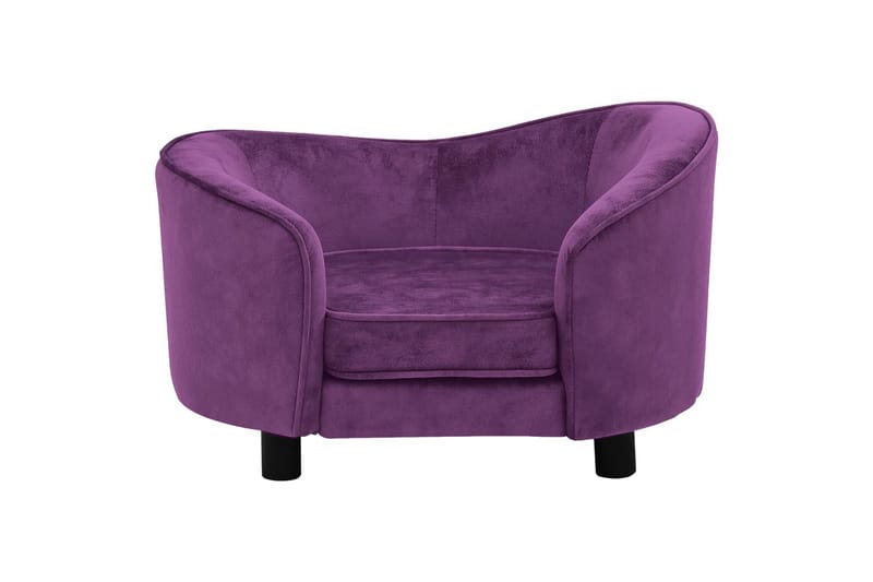 Hundesofa burgunder 69x49x40 cm plysj - Lilla - Sport & fritid - Til dyrene - For hund - Hundemøbler - Hundekurv & hundeseng